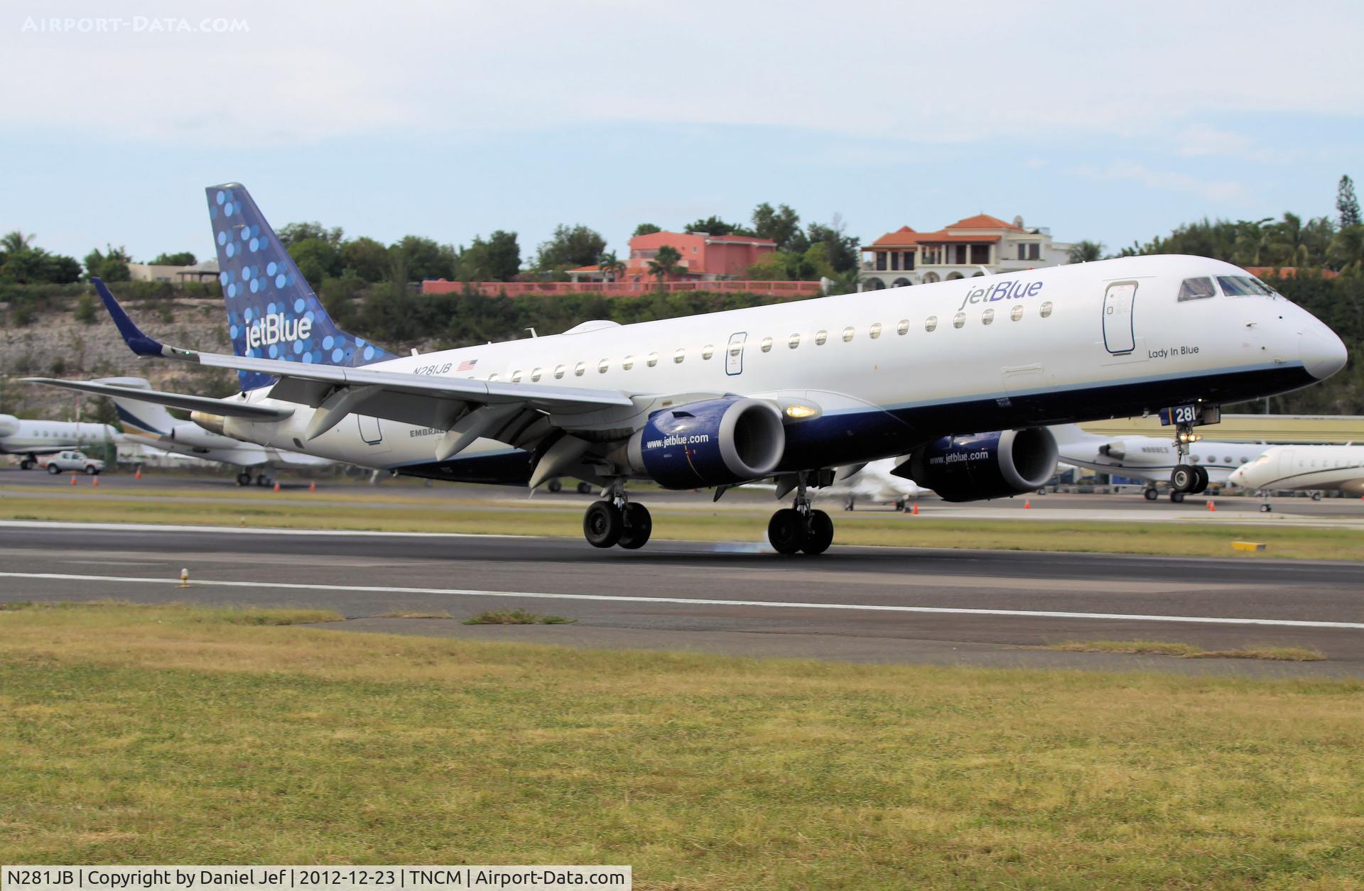 N281JB, 2007 Embraer 190AR (ERJ-190-100IGW) C/N 19000103, N281JB