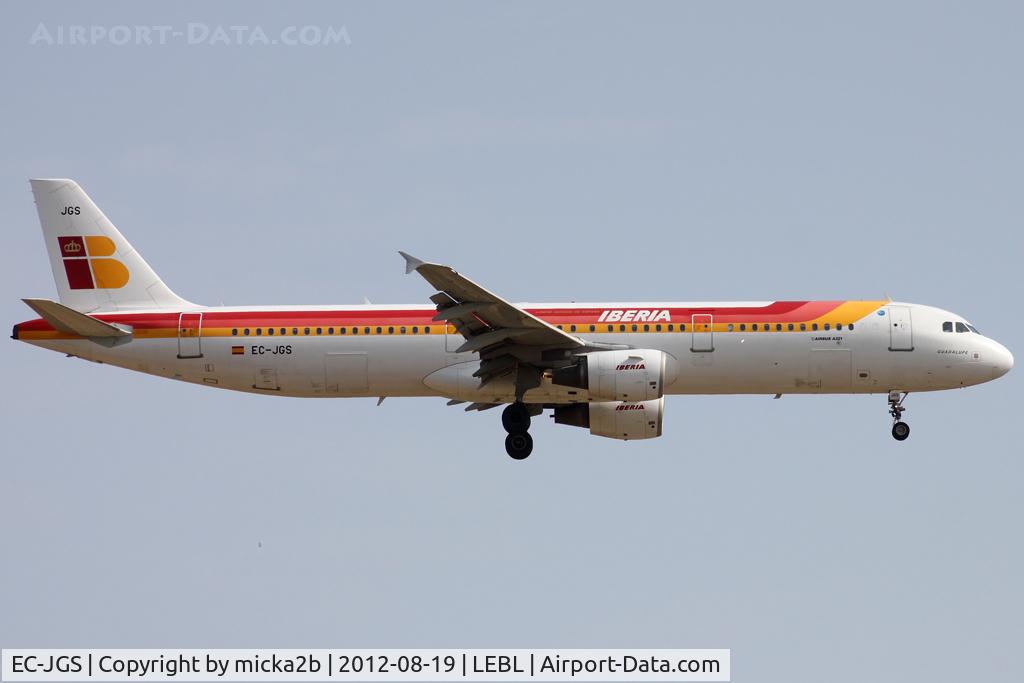EC-JGS, 2005 Airbus A321-211 C/N 2472, Landing