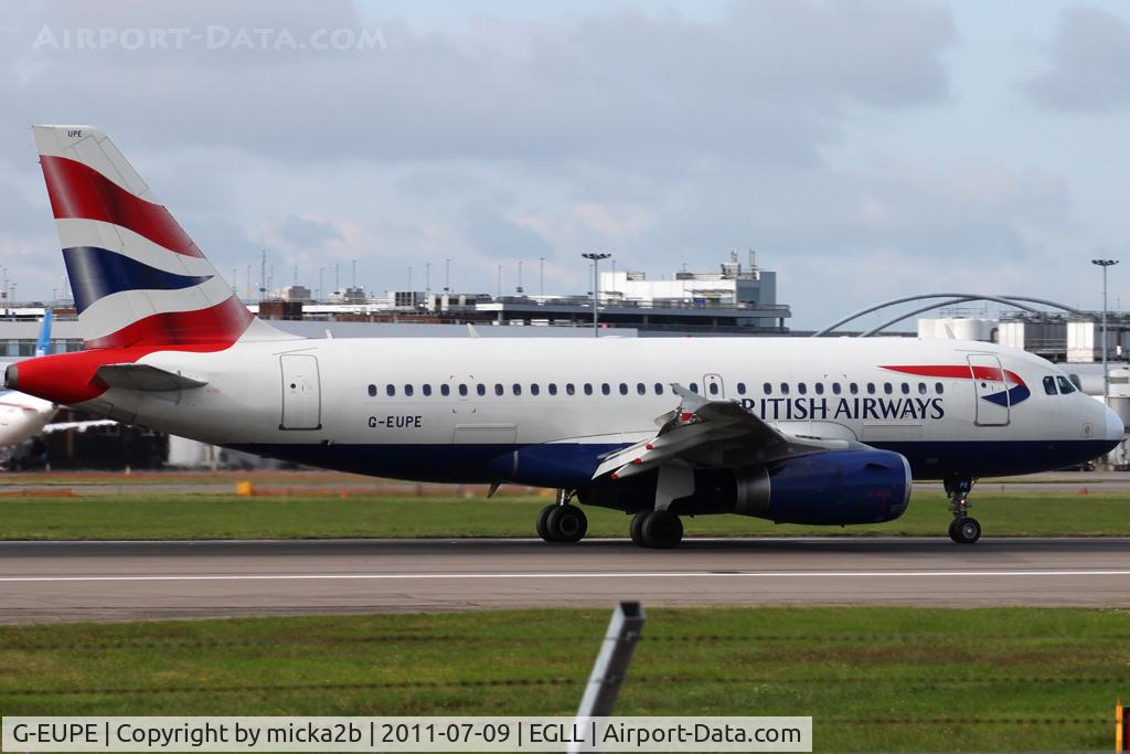 G-EUPE, 2000 Airbus A319-131 C/N 1193, Landing