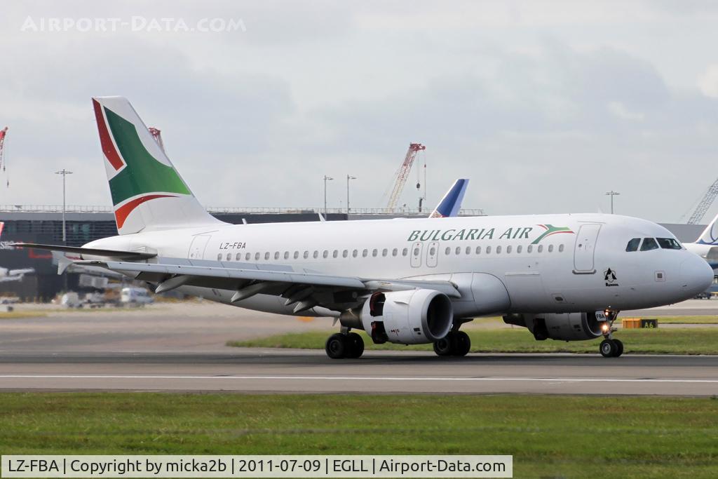 LZ-FBA, 2008 Airbus A319-112 C/N 3564, Landing