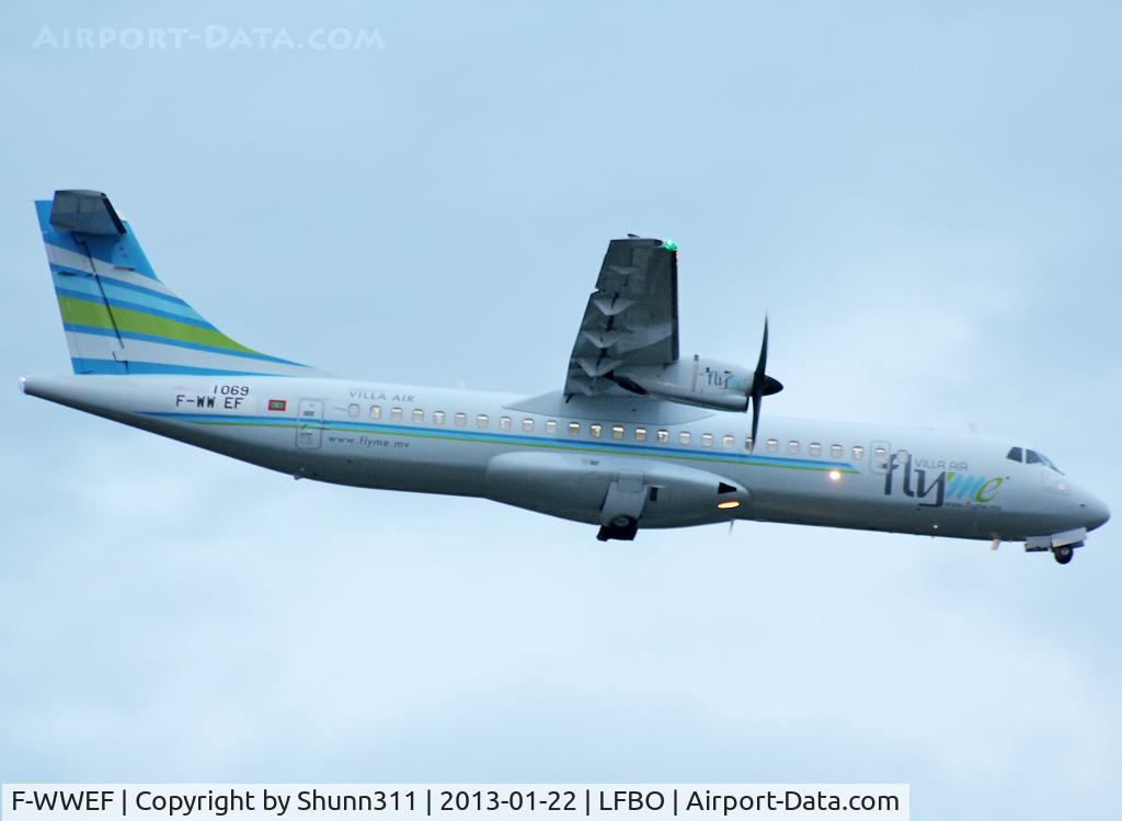 F-WWEF, 2013 ATR 72-600 C/N 1069, C/n 1069 - To be 8Q-VAS
