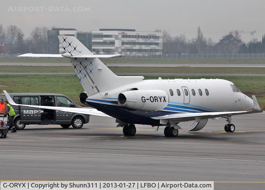 G-ORYX, 2008 Hawker Beechcraft 900XP C/N HA-0048, Parked at the General Aviation area...