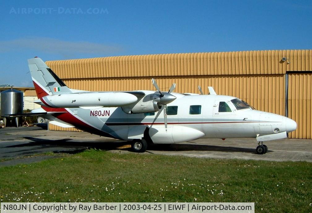 N80JN, 1973 Mitsubishi MU-2B-35 C/N 626, Mitsubishi MU-2J (MU-2B-35)[626] Waterford~EI 25/04/2003. This was broken up here in 2005 and cancelled 2007-06-28.