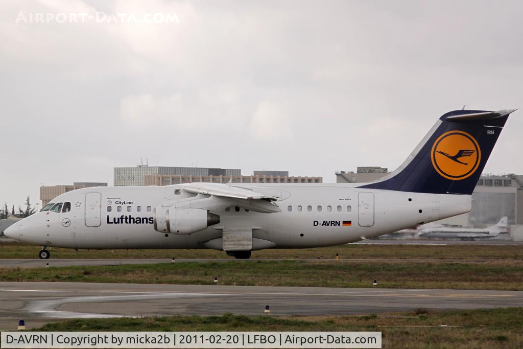 D-AVRN, 1996 British Aerospace Avro 146-RJ85A C/N E2293, Taxiing