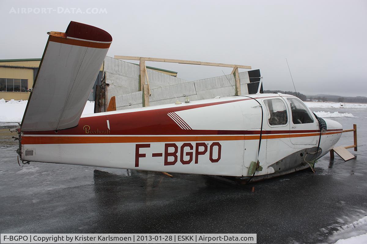 F-BGPO, 1948 Beech A35 Bonanza C/N D-1503, Arrived ESKK today. Real veteran built 1949.