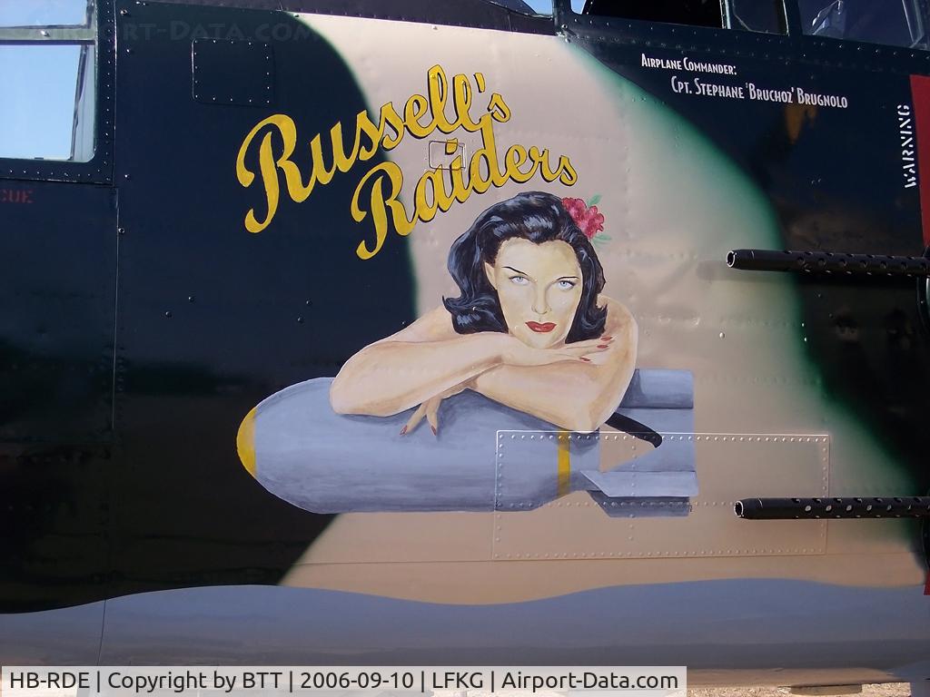 HB-RDE, 1945 North American B-25J Mitchell Mitchell C/N 108-47562, Russel's raiders