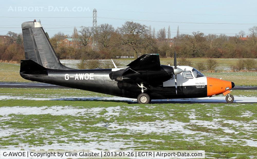G-AWOE, 1959 Aero Commander 680E Commander C/N 680E-753-41, Ex: N3844C > G-AWOE - Originally owned in private hands in August 1968 and currently trading as, Elstree Flying Club since October 1986.
