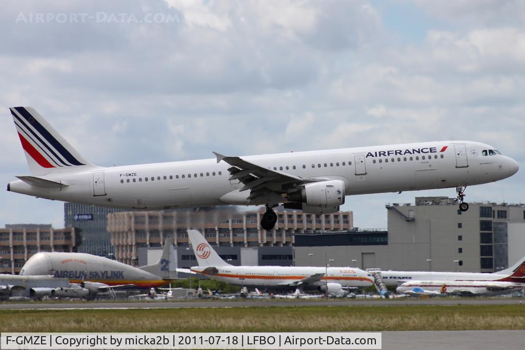 F-GMZE, 1995 Airbus A321-111 C/N 544, Landing