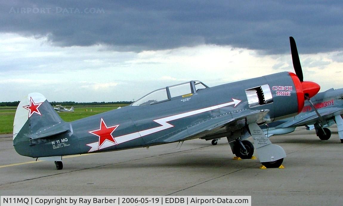 N11MQ, 1943 Let C-11 (Yak-11) C/N 171529, Yakovlev Yak C.11 [171529/YAK11-01M] Berlin-Schonefeld~D 19/05/2006. Named *Czech Ride*.