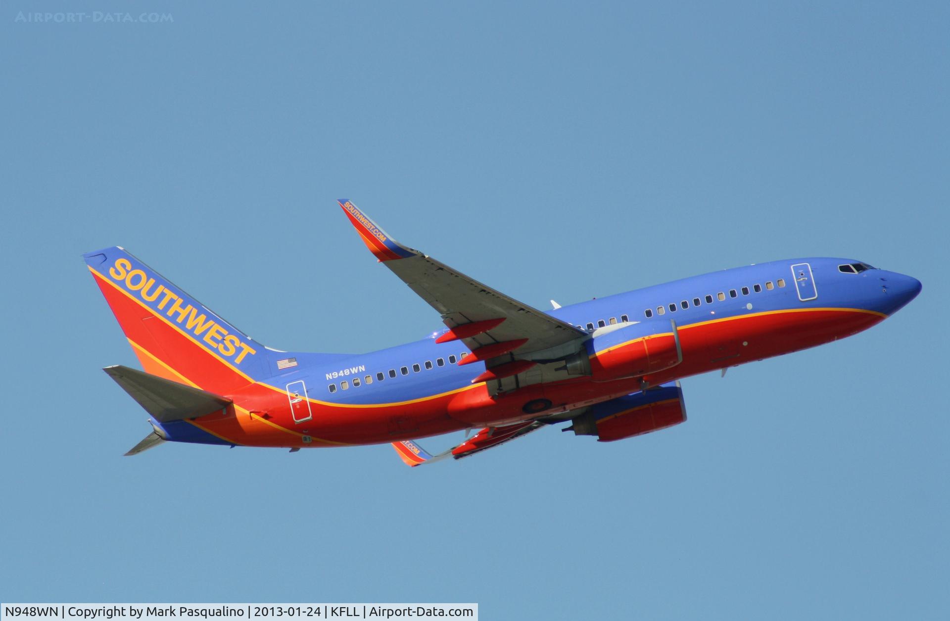 N948WN, 2010 Boeing 737-7H4 C/N 36662, Boeing 737-700