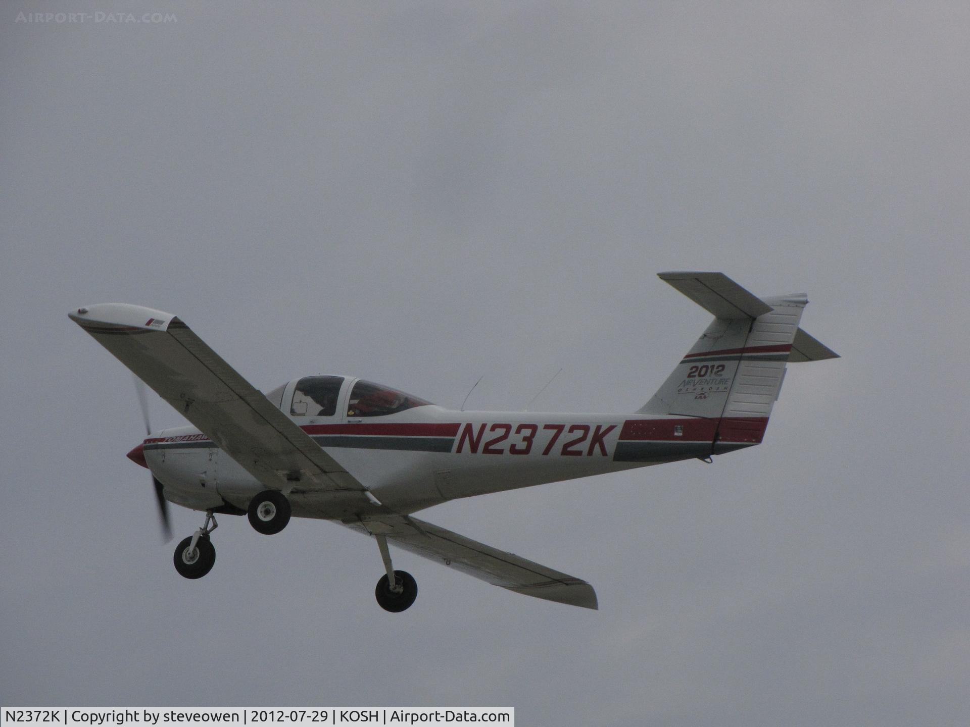N2372K, 1979 Piper PA-38-112 Tomahawk Tomahawk C/N 38-79A0597, 2012 AIRVENTURE LOGO ON THE TAIL