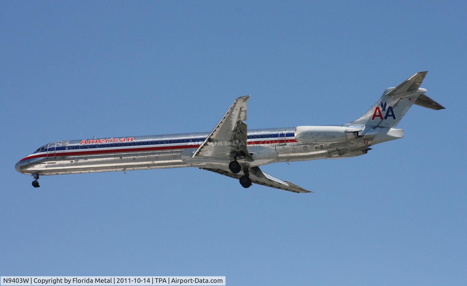 N9403W, 1992 McDonnell Douglas MD-83 (DC-9-83) C/N 53139, American MD-83