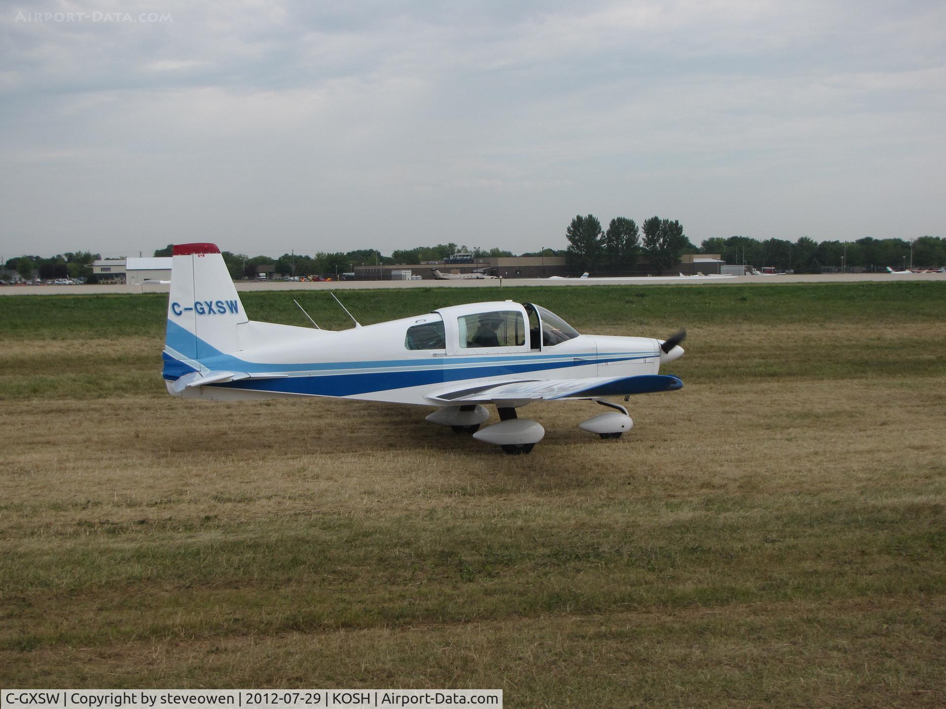 C-GXSW, 1972 American Aviation AA-5 Traveler C/N AA5-0087, TAXING OUT @ OSHKOSH