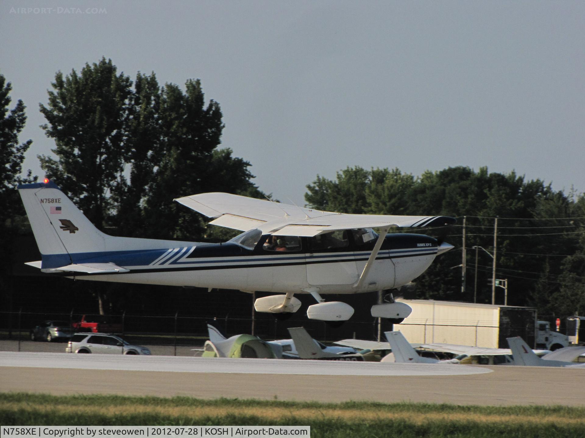 N758XE, 1981 Cessna R172K Hawk XP C/N R1723434, LANDING @ OSHKOSH