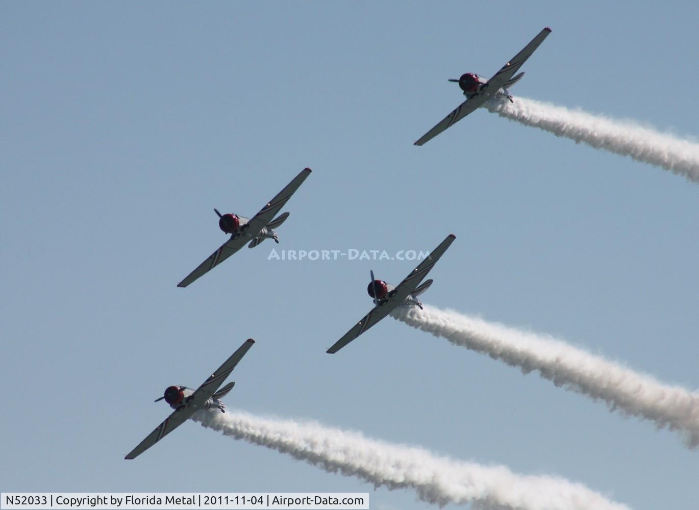 N52033, 1946 North American SNJ-2 Texan C/N 2040, Geico Sky Typers SNJ-2 at Cocoa Airshow