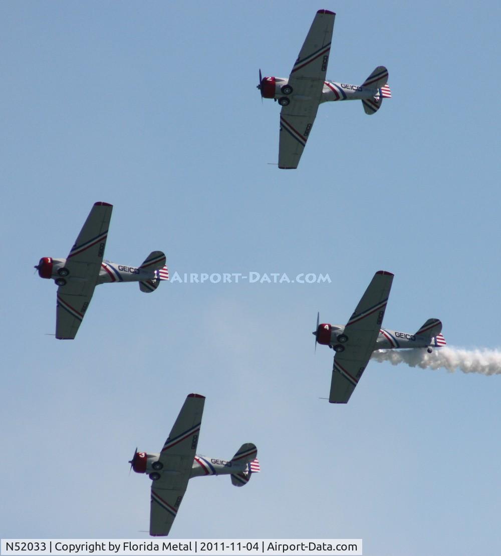 N52033, 1946 North American SNJ-2 Texan C/N 2040, Geico SNJ-2 at Cocoa Airshow