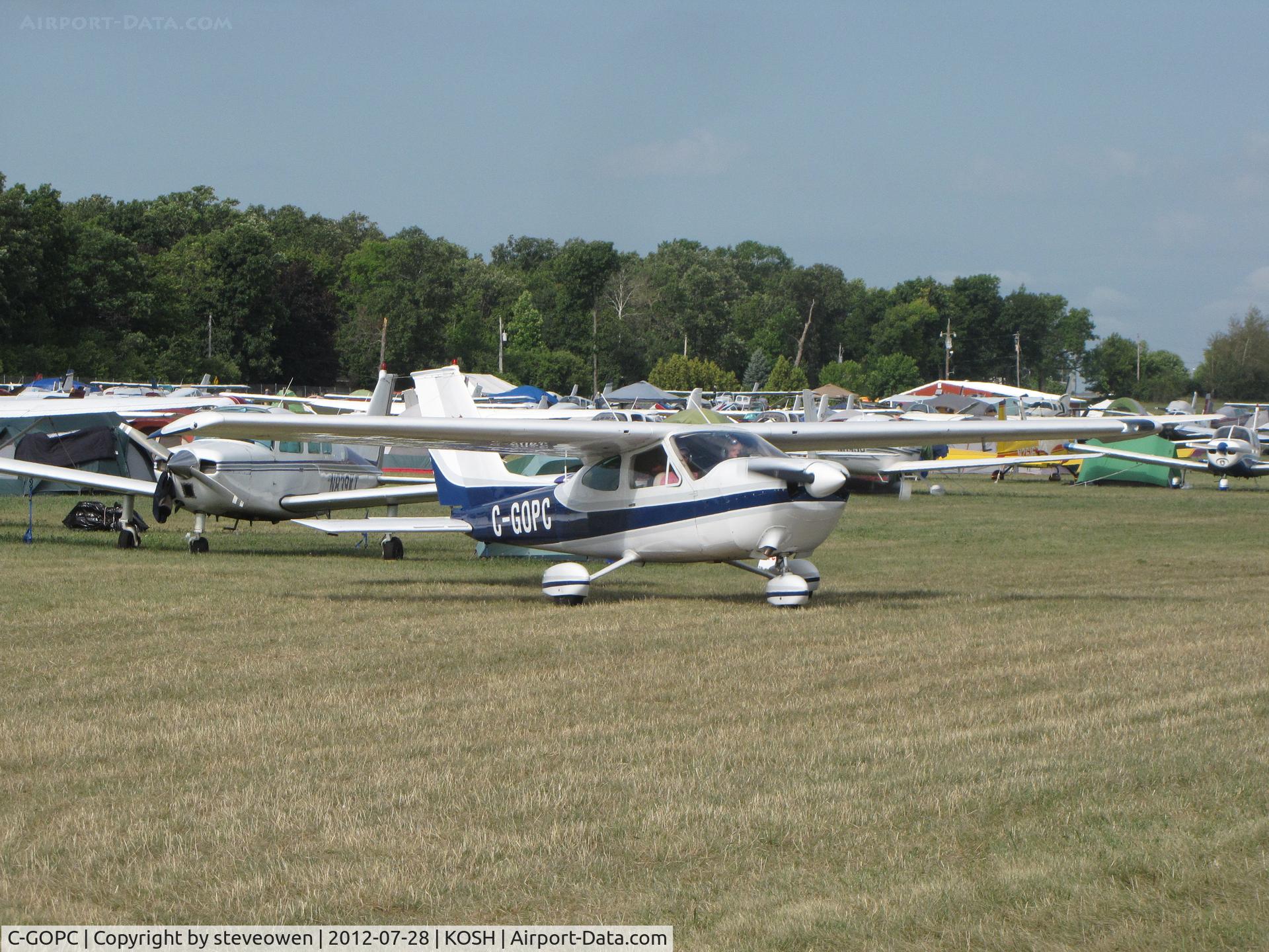 C-GOPC, 1970 Cessna 177B Cardinal C/N 17701498, LEAVING THE CAMP GROUNDS AT OSHKOSH