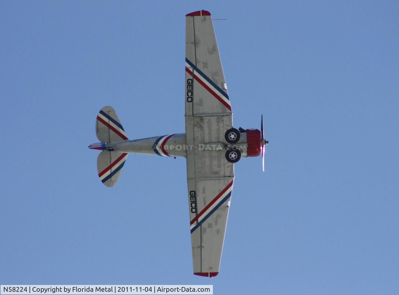 N58224, 1941 North American AT-6B Texan C/N 2553, Geico Skytypers AT-6 at Cocoa