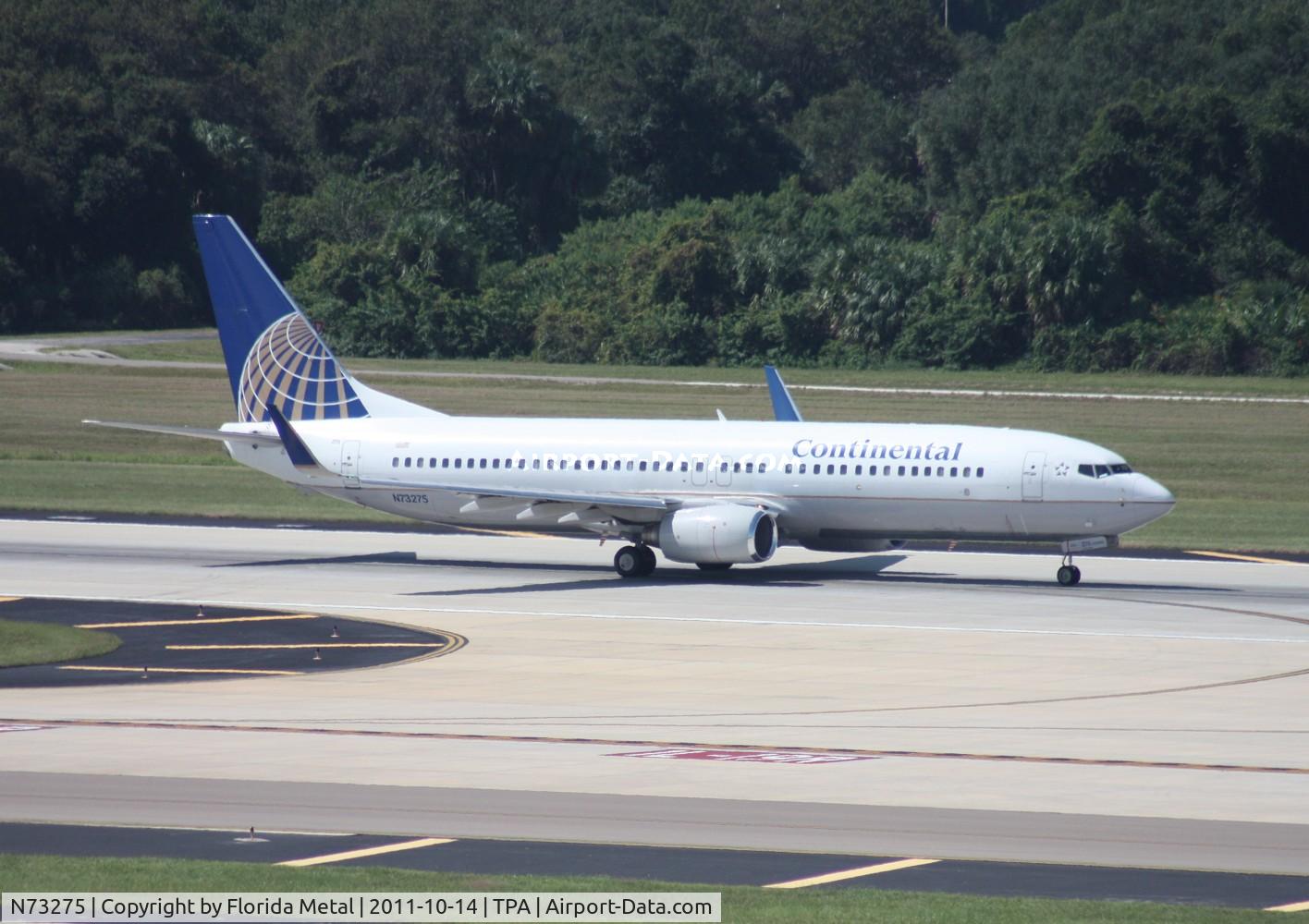 N73275, 2002 Boeing 737-824 C/N 31593, Continental 737-800