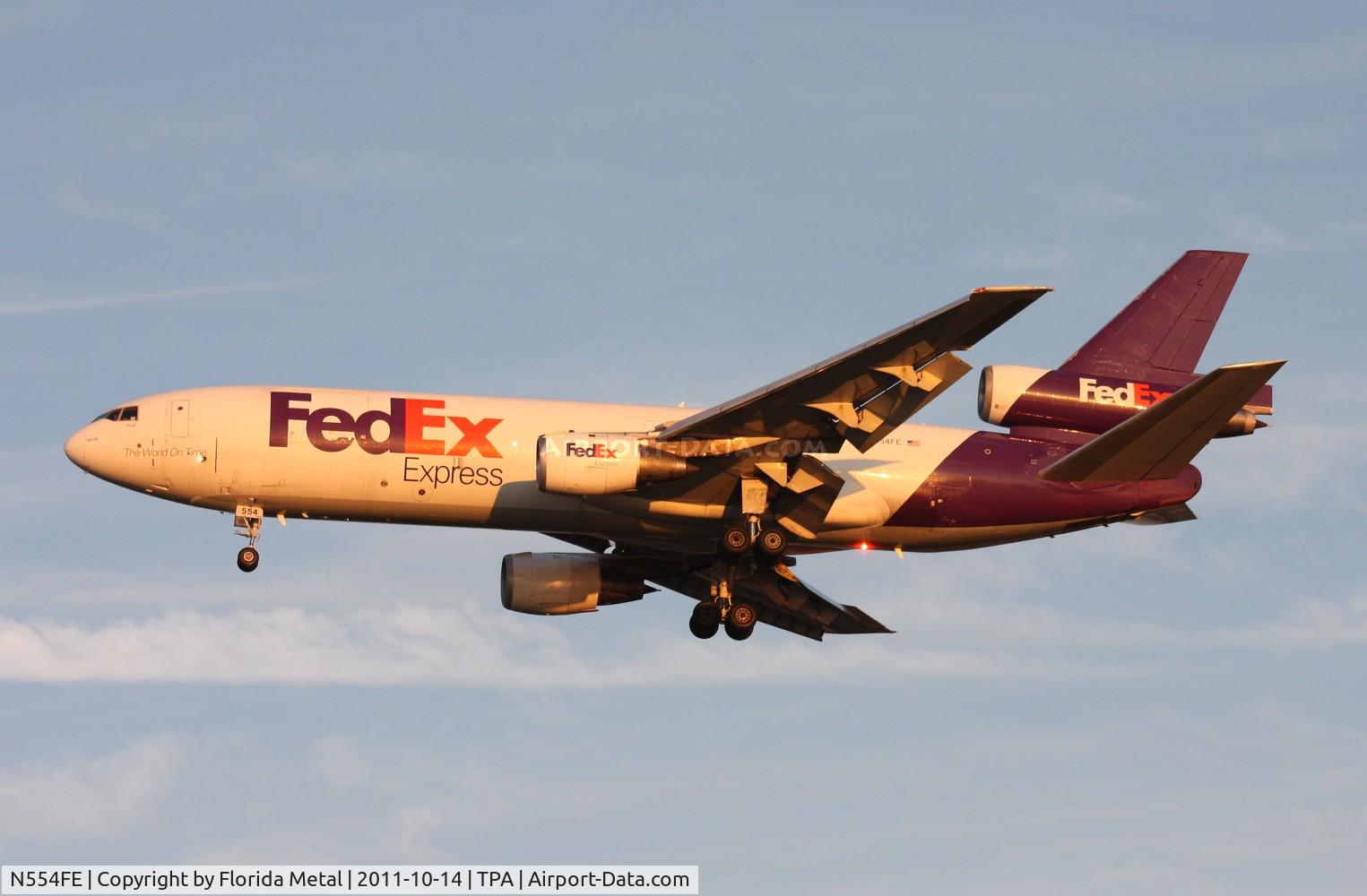N554FE, 1972 McDonnell Douglas MD-10-10F C/N 46708, Fed Ex MD-10-10F