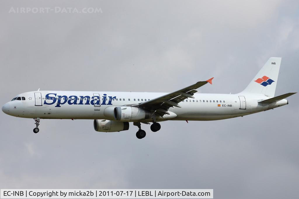 EC-INB, 2003 Airbus A321-231 C/N 1946, Landing