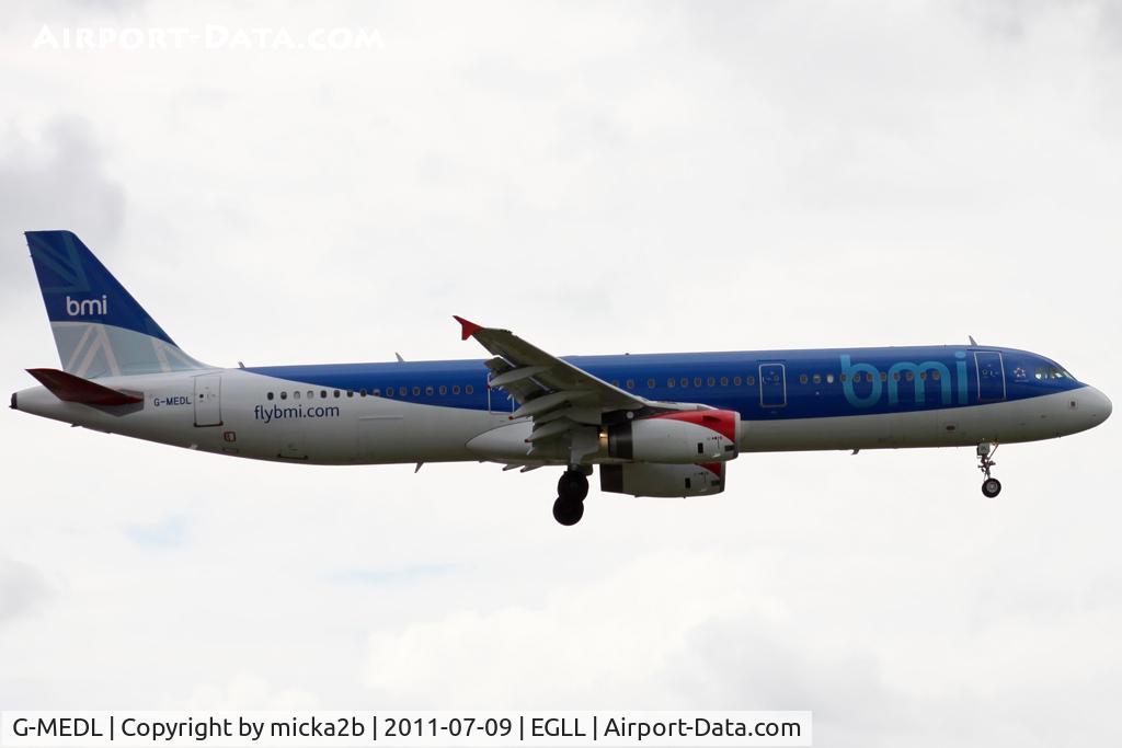 G-MEDL, 2006 Airbus A321-231 C/N 2653, Landing