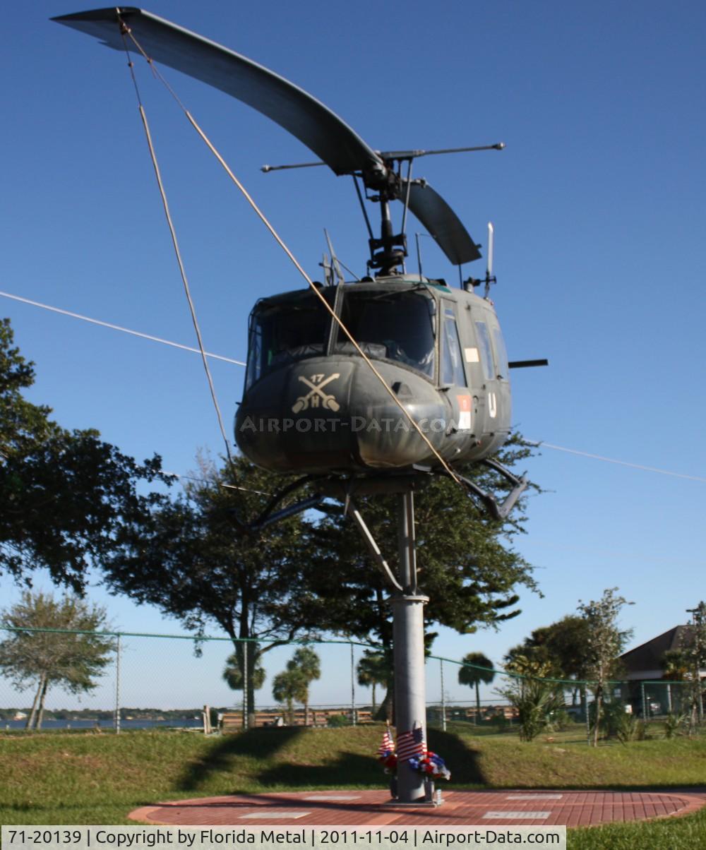 71-20139, 1971 Bell UH-1H Iroquois C/N 12963, UH-1H in a park near Cocoa Beach