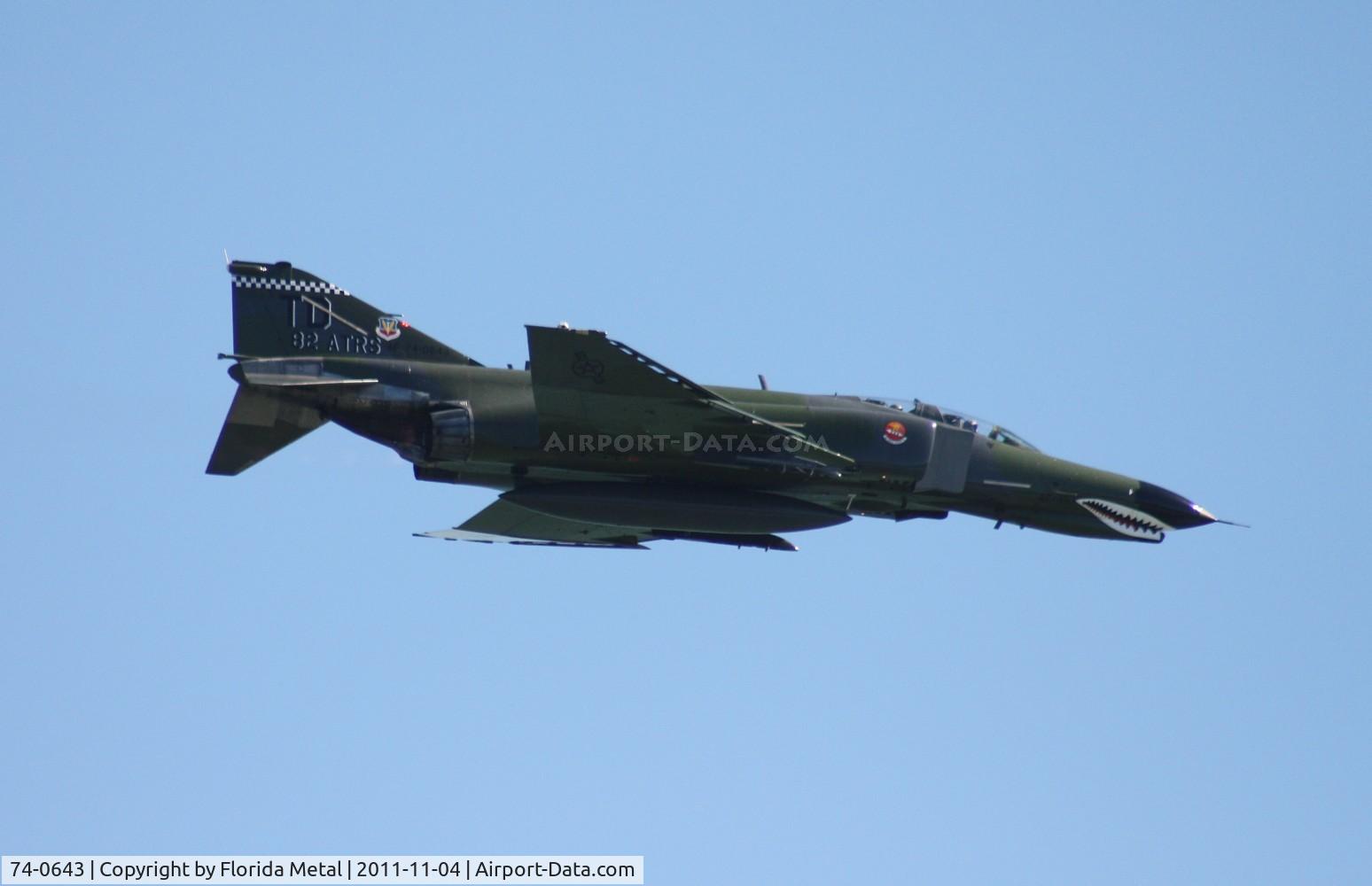 74-0643, 1974 McDonnell Douglas QF-4E Phantom II C/N 4794, F-4E over 2011 Cocoa Beach Airshow