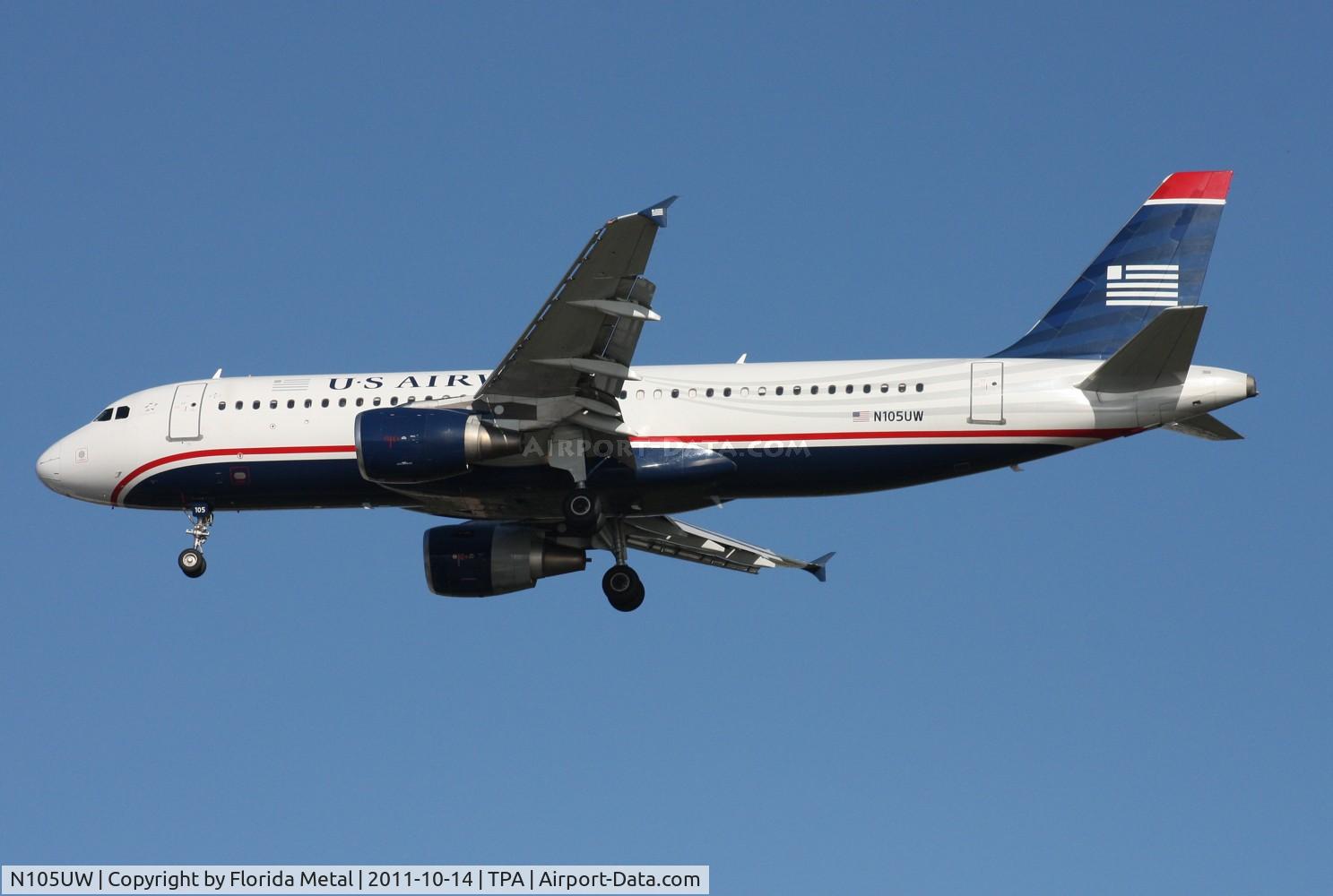 N105UW, 1999 Airbus A320-214 C/N 0868, US Airways A320