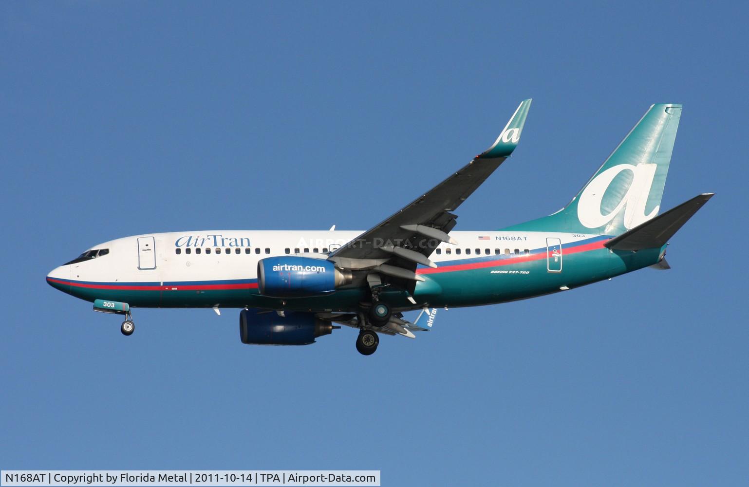 N168AT, 2004 Boeing 737-76N C/N 32653, Air Tran 737