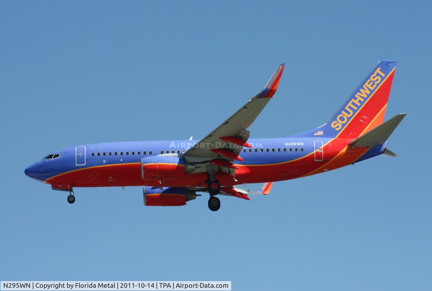 N295WN, 2007 Boeing 737-7H4 C/N 32541, Southwest 737-700