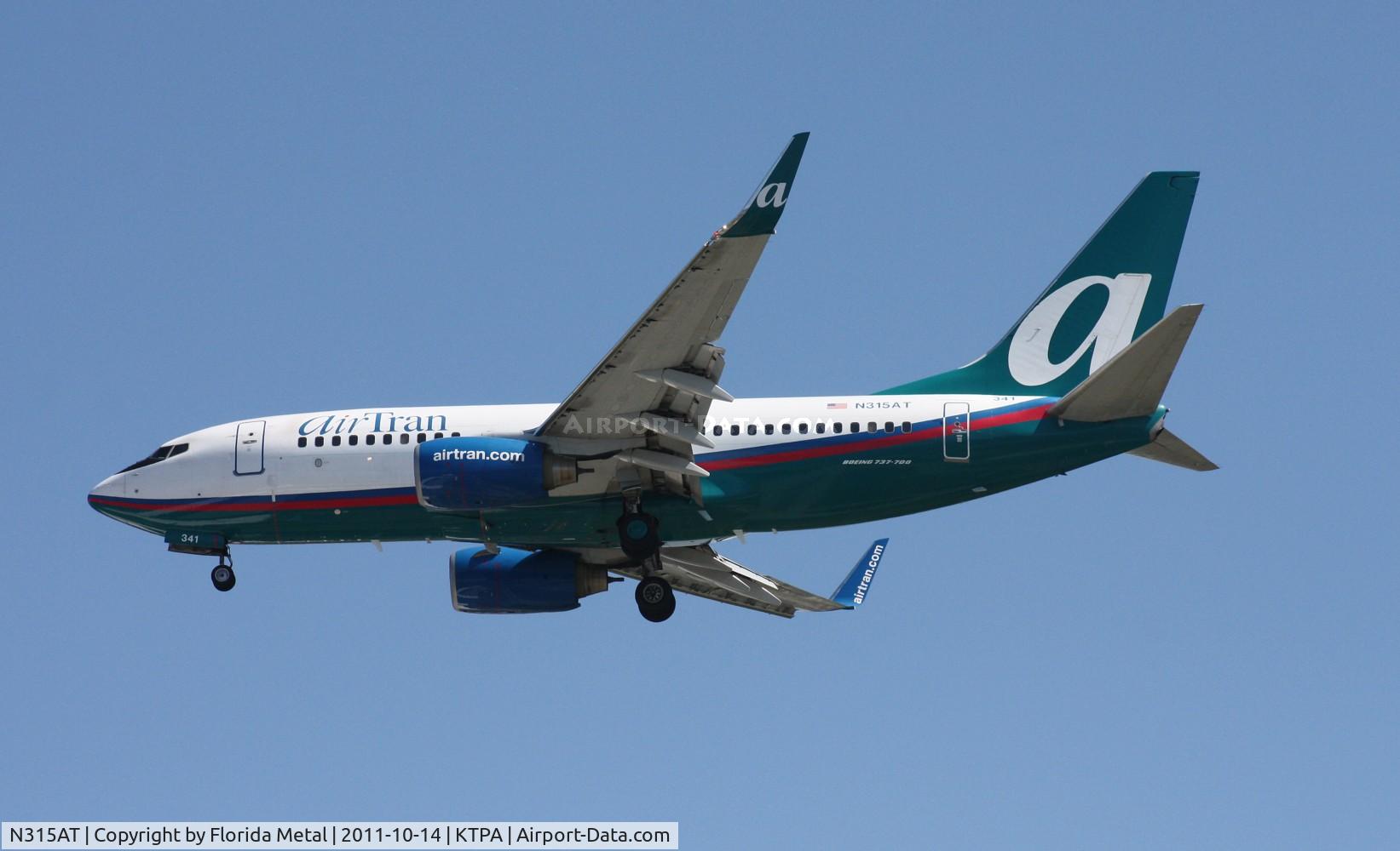 N315AT, 2007 Boeing 737-7BD C/N 35788, Air Tran 737