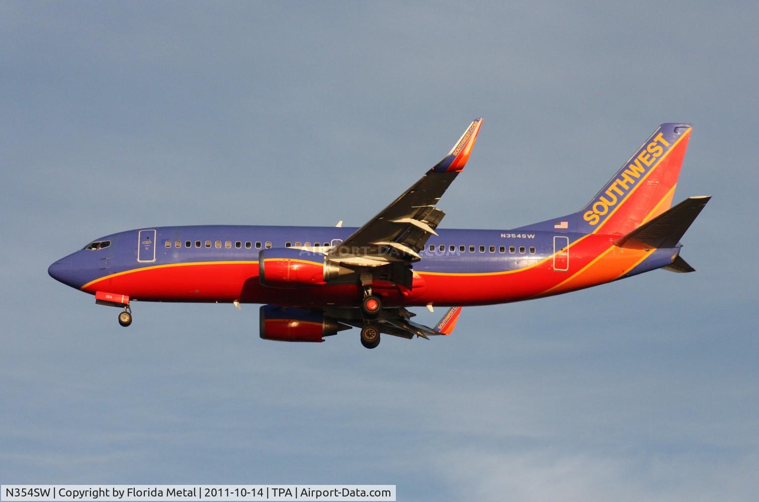 N354SW, 1991 Boeing 737-3H4 C/N 25219, Southwest 737-300