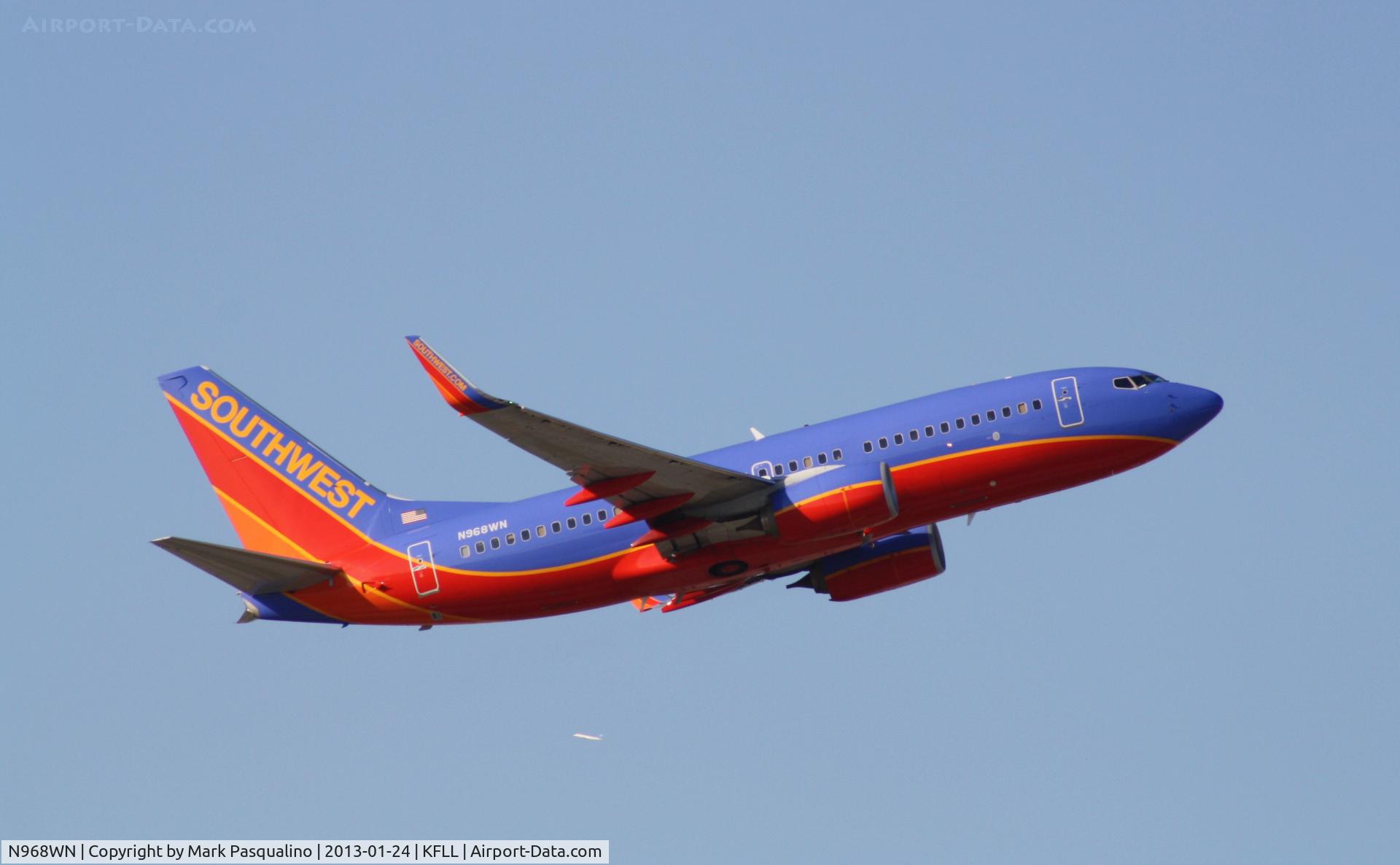 N968WN, 2011 Boeing 737-7H4 C/N 36679, Boeing 737-700