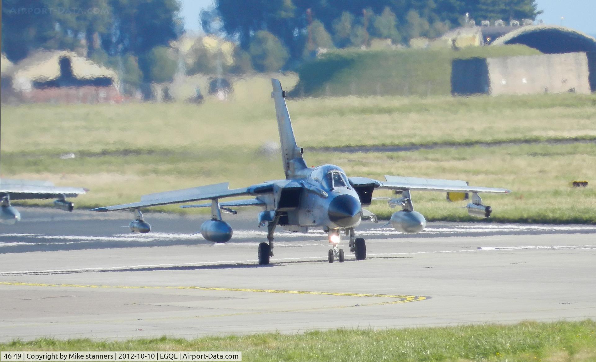 46 49, Panavia Tornado ECR C/N 884/GS282/4349, a JBG-32 Tornado ECR Returns from a joint warrior mission carrying 2x 330gal wing tanks,1x BOZ-101 chaff/flare pod,1xCerebrus III ECM pod
1x AIM-9L Sidewinder (AR),1x iRIS-T AAM