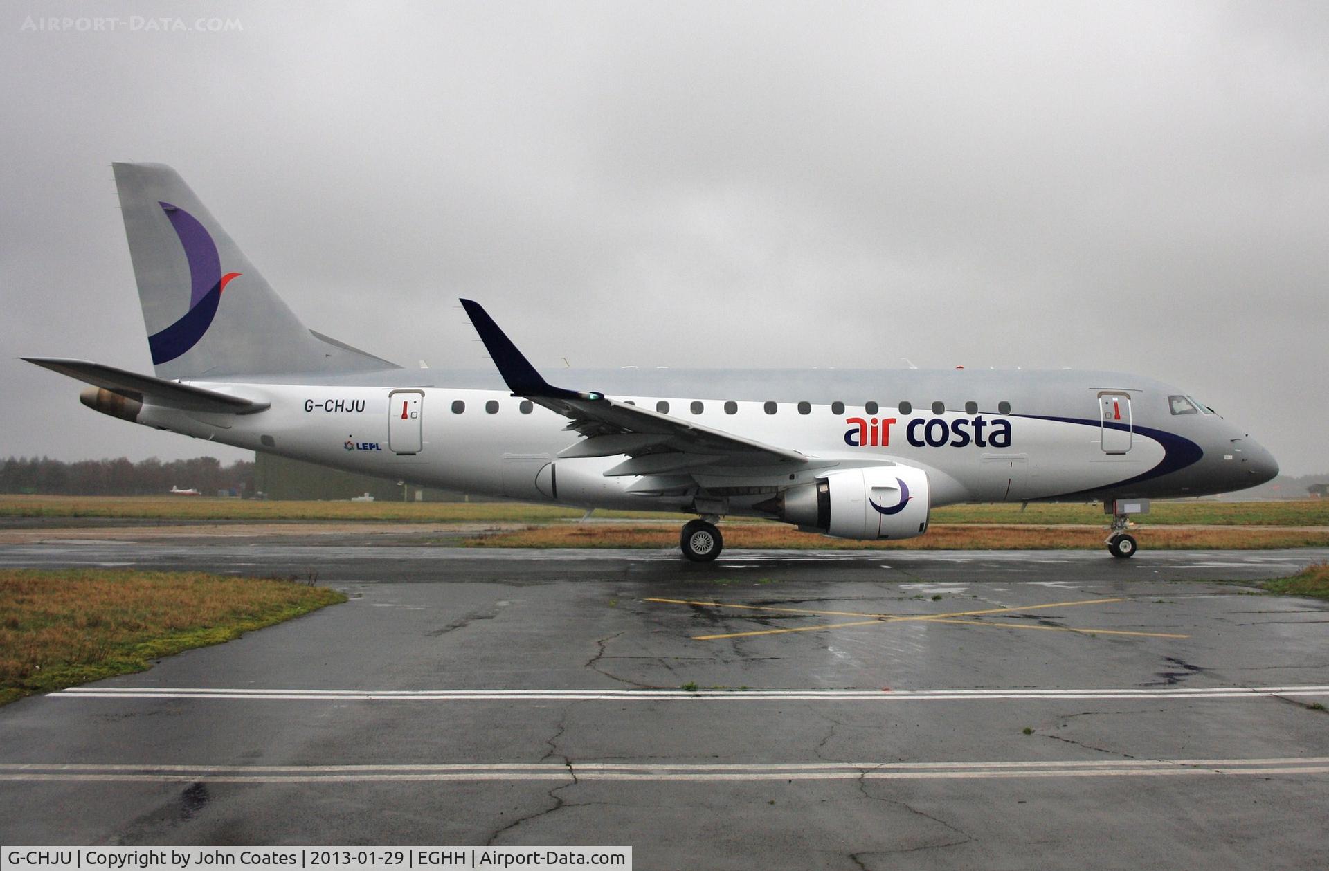 G-CHJU, 2009 Embraer 170LR (ERJ-170-100LR) C/N 17000293, Departing after respray