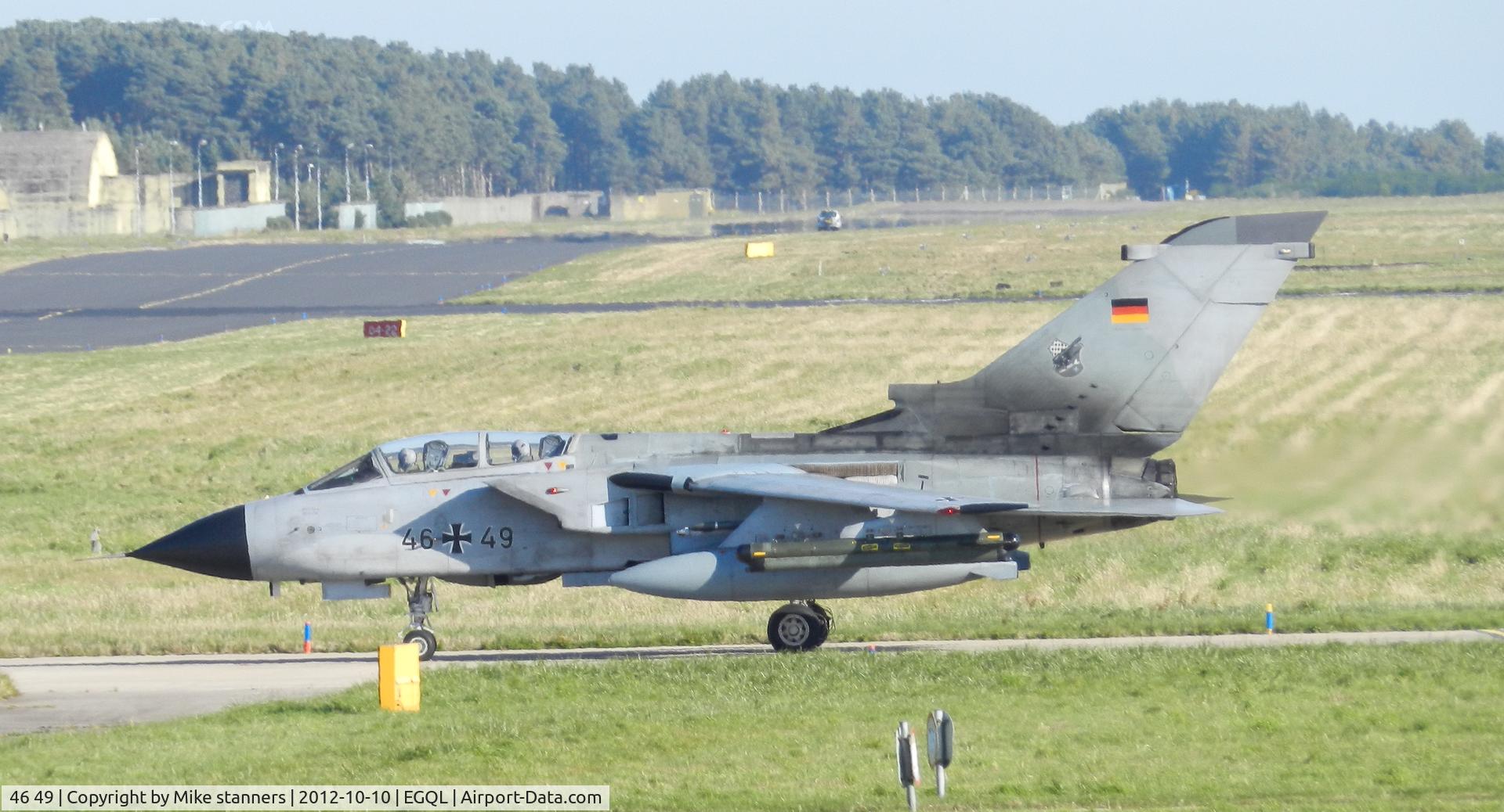 46 49, Panavia Tornado ECR C/N 884/GS282/4349, JBG-32 Tornado ECR Returns to RAF Leuchars after an afternoon joint warrior sortie