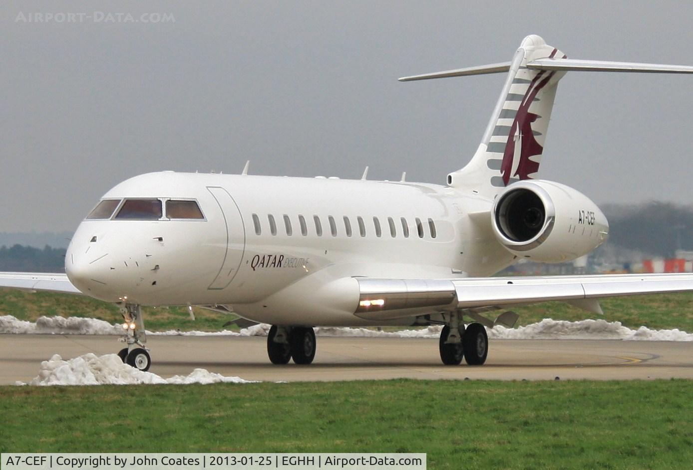 A7-CEF, 2008 Bombardier BD-700-1A10 Global Express C/N 9294, Departing after a short visit