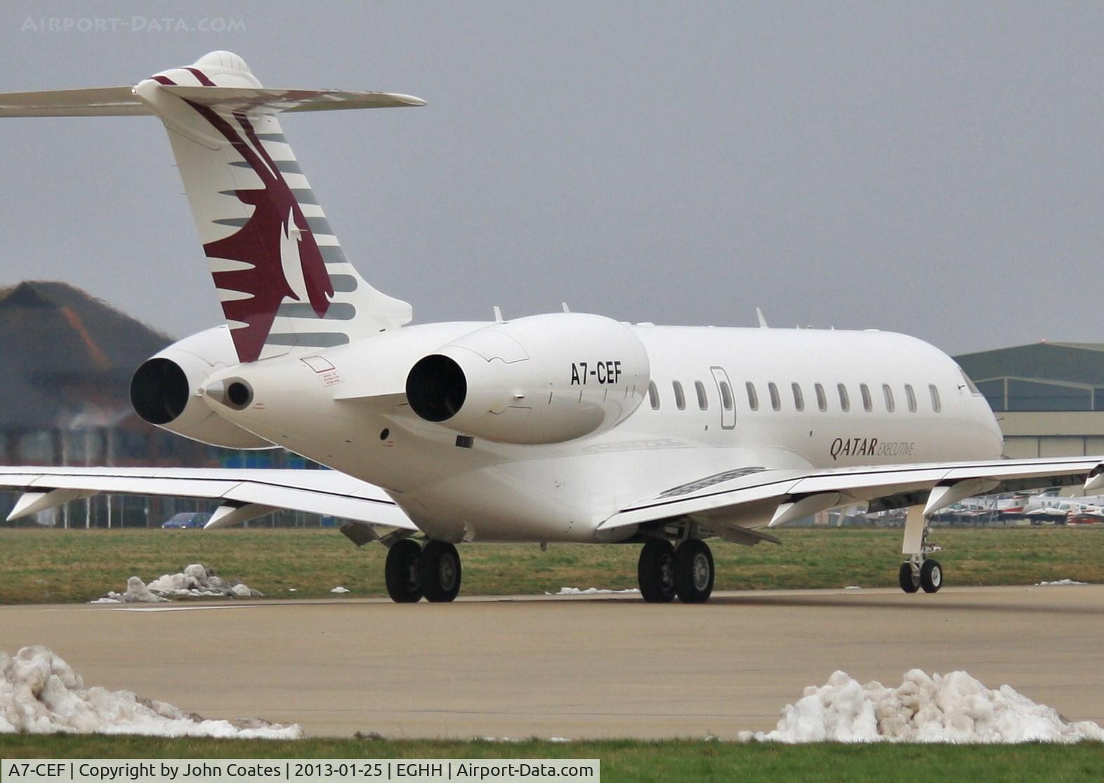 A7-CEF, 2008 Bombardier BD-700-1A10 Global Express C/N 9294, Departing 08 after a short visit