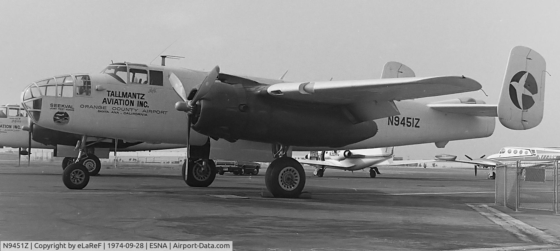 N9451Z, North American TB-25N Mitchell C/N 44-50493, Repainted a year later