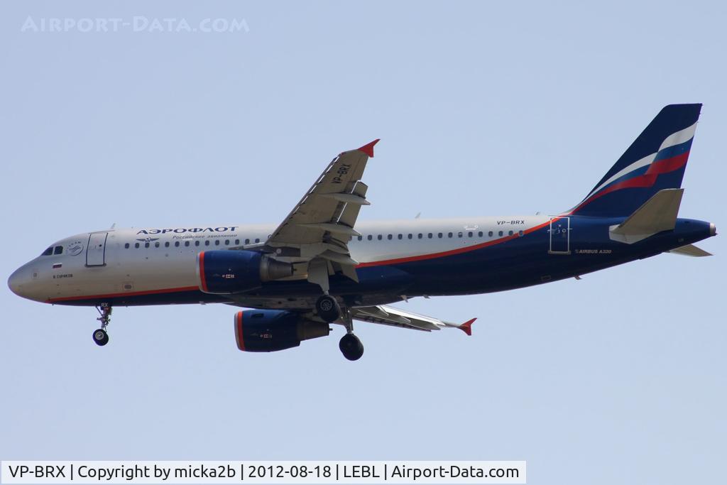 VP-BRX, 2007 Airbus A320-214 C/N 3063, Landing