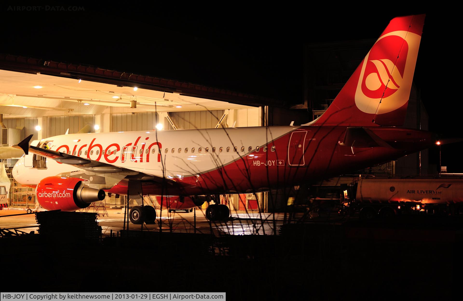HB-JOY, 2007 Airbus A319-111 C/N 3245, Emerging from paint into the real world !