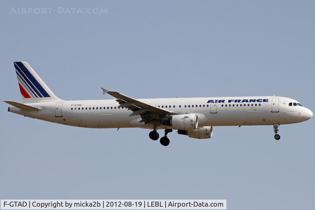 F-GTAD, 1998 Airbus A321-211 C/N 0777, Landing. Scrapped in february 2025.