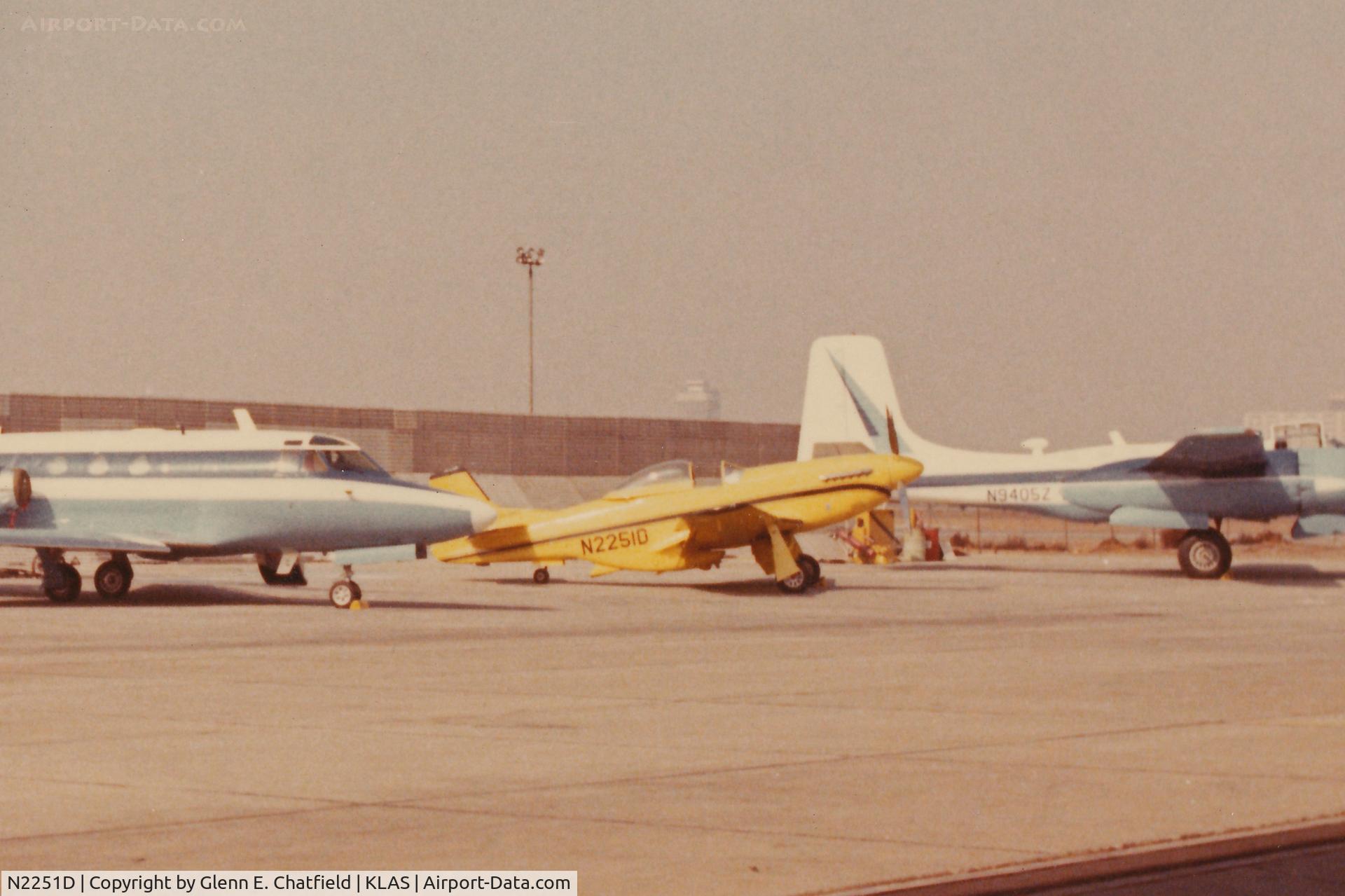 N2251D, North American F-51D Mustang C/N 44-74427, On the North American Aviation Ramp.  Photo from Rockwell Collins