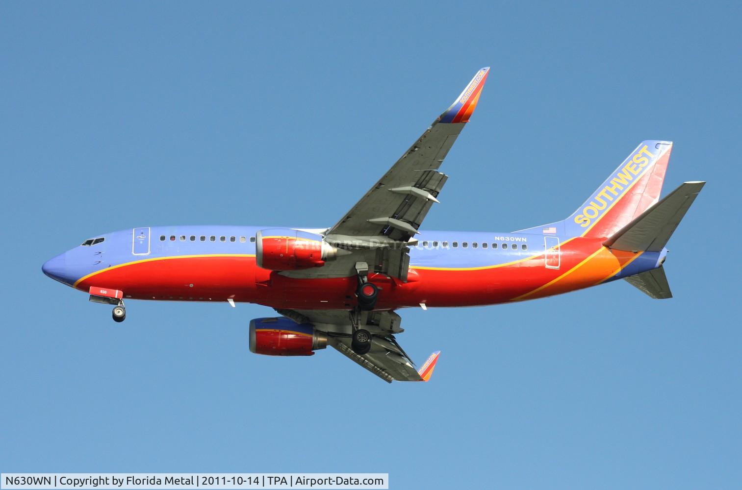 N630WN, 1996 Boeing 737-3H4 C/N 27705, Southwest 737