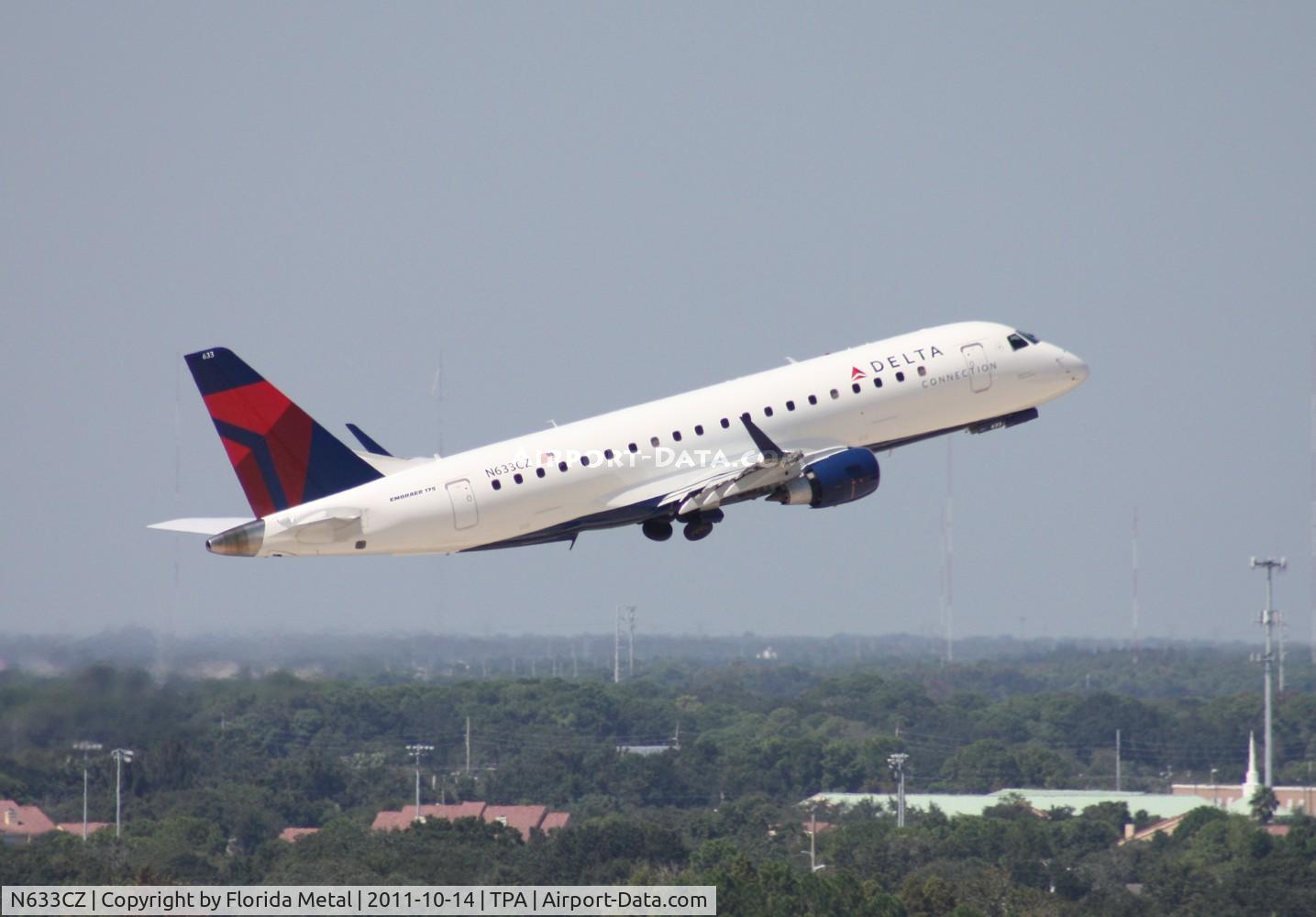 N633CZ, 2008 Embraer 175LR (ERJ-170-200LR) C/N 17000245, Compass E175