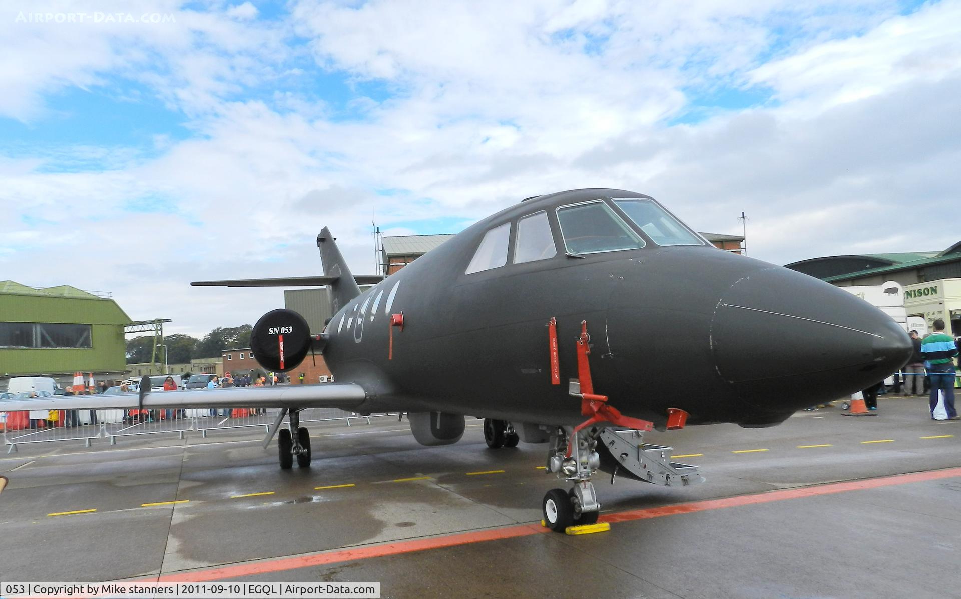 053, 1966 Dassault Falcon (Mystere) 20ECM C/N 053, 717sqn Falcon20 in the static display at Leuchars airshow 2011