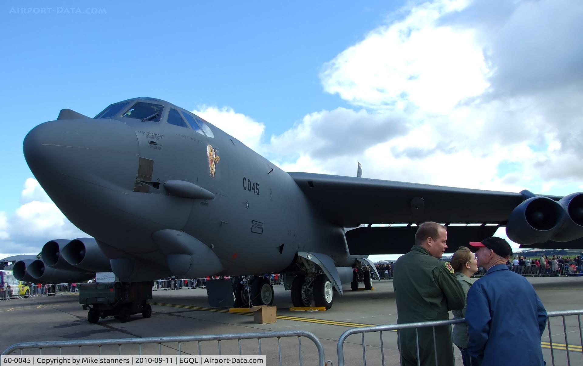 60-0045, 1960 Boeing B-52H Stratofortress C/N 464410, 93BS B-52 In the static display at Leuchars airshow 2010