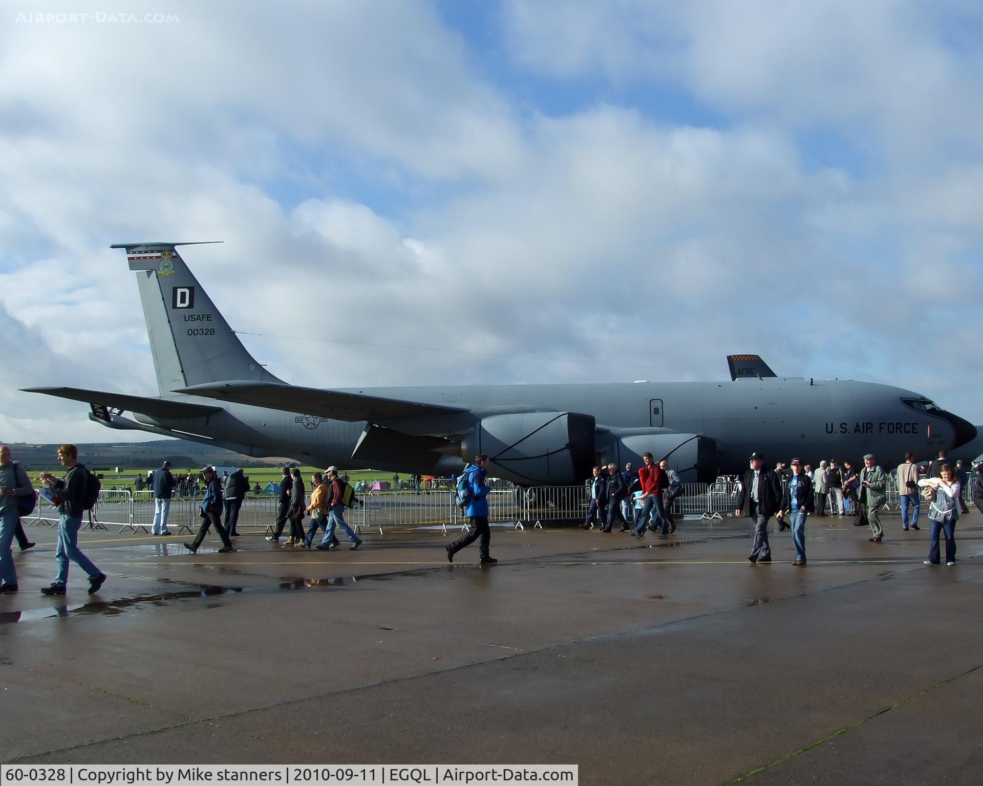 60-0328, 1960 Boeing KC-135R Stratotanker C/N 18103, Mildenhall based Stratotanker from 100ARW In the static display at Leuchars airshow '10
