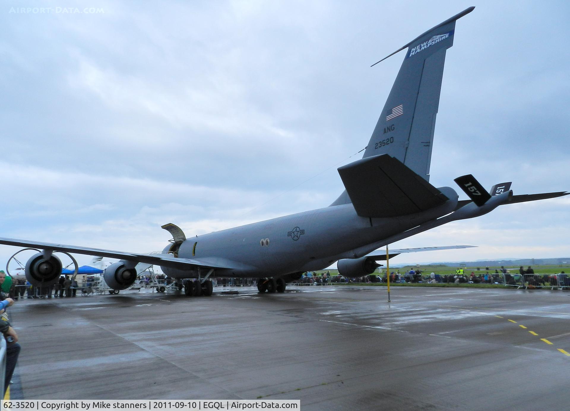 62-3520, 1952 Boeing KC-135R Stratotanker C/N 19503, 133ARS/157ARW,New Hampshire ANG KC-135 In the static display at Leuchars airshow 2010